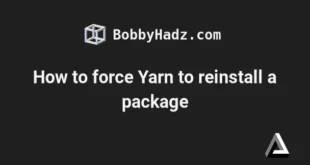 Yarn Reinstall All