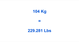 Everything about 104kg to lbs