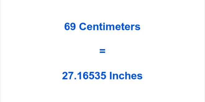 Everything about 69 cm to inch