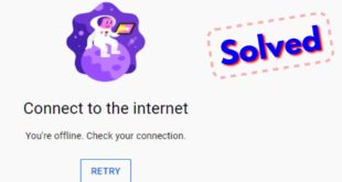 youre offline. check your connection. retry