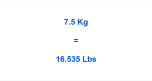 Things to know about 7.5kg to lbs