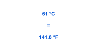 61 celsius to fahrenheit