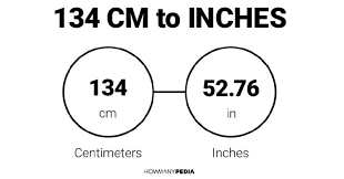 134cm in inches