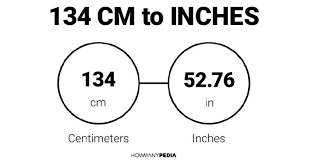 134cm in inches