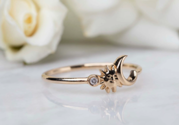 Sun And Moon Engagement Rings