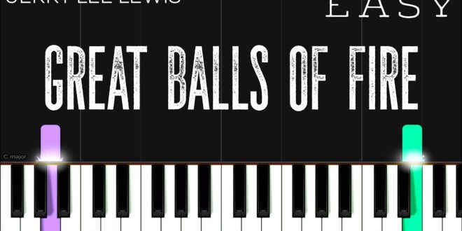 great balls of fire piano sheet music