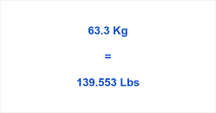 63.3 kg to lbs