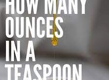 how many ounces are in a teaspoon