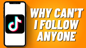 why cant i follow anyone on tiktok