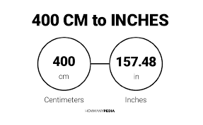 400 cm to inches